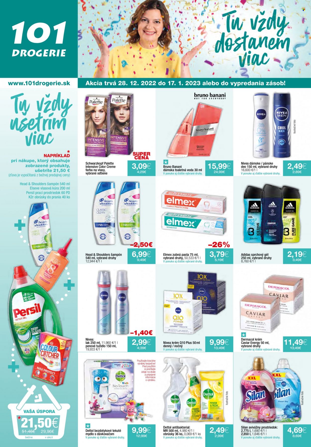 Leták 101 Drogerie - 28.12.2022 - 17.1.2023. Strana 1