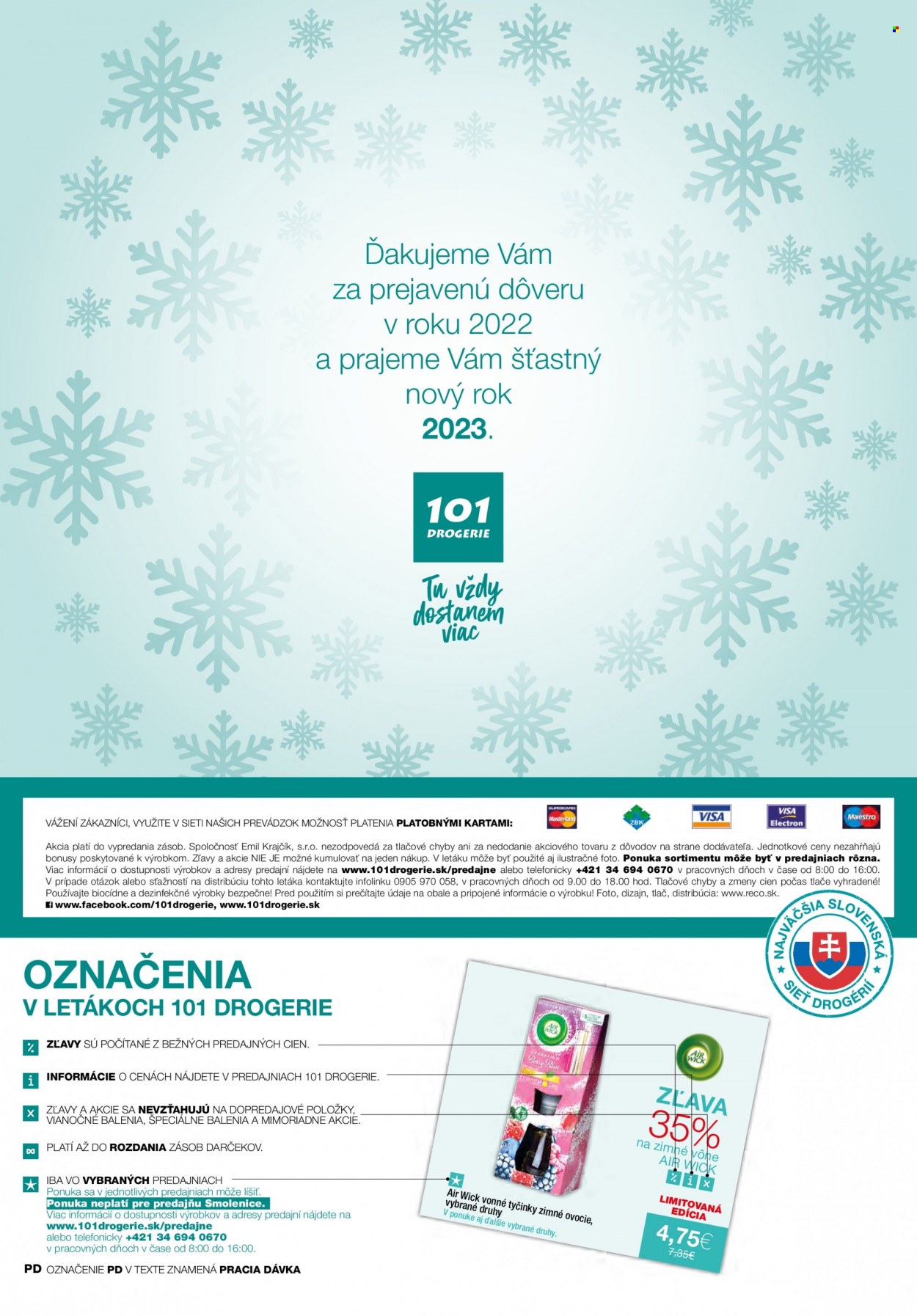 Leták 101 Drogerie - 28.12.2022 - 17.1.2023. Strana 7