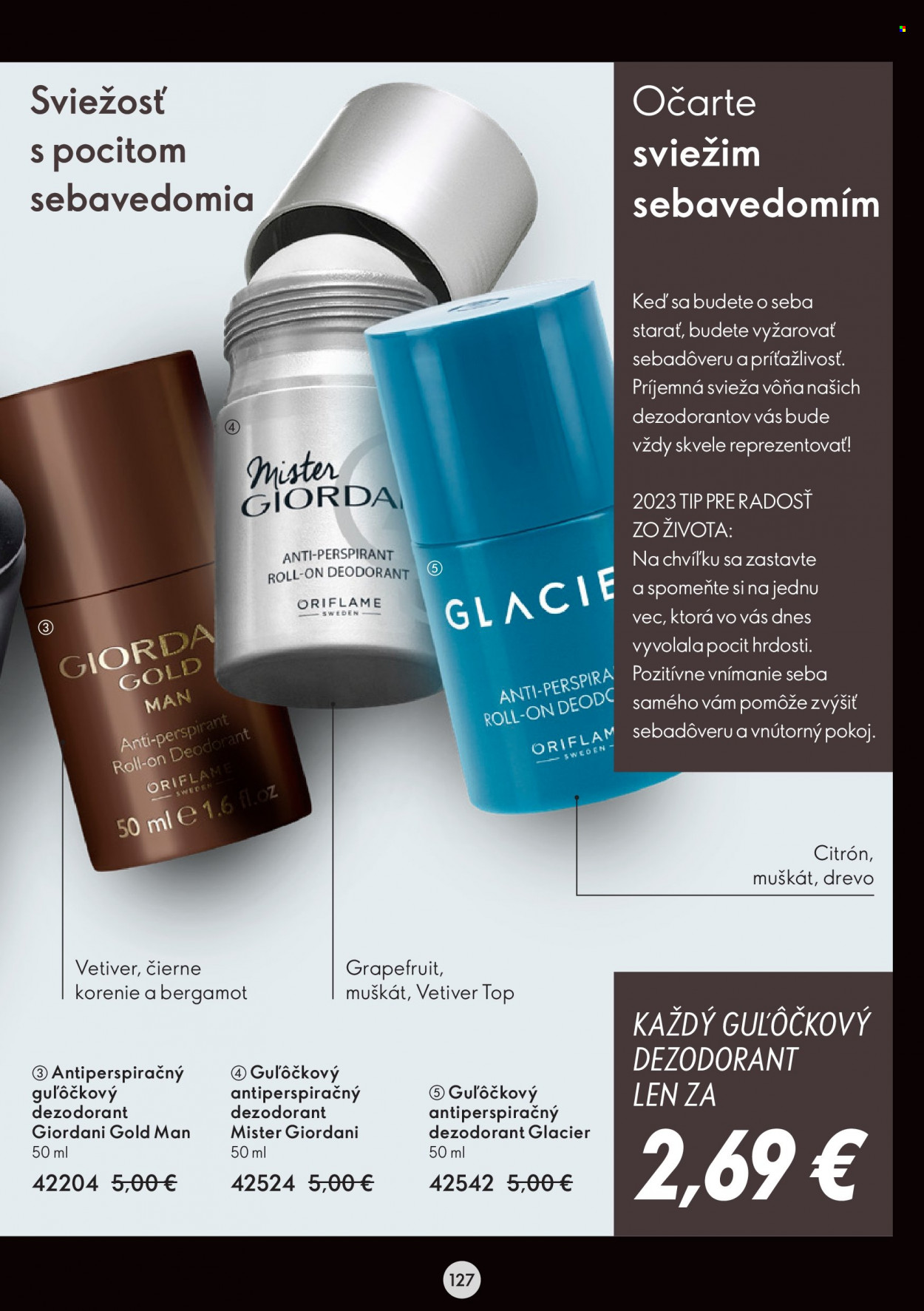 Leták Oriflame - 28.12.2022 - 17.1.2023. Strana 127