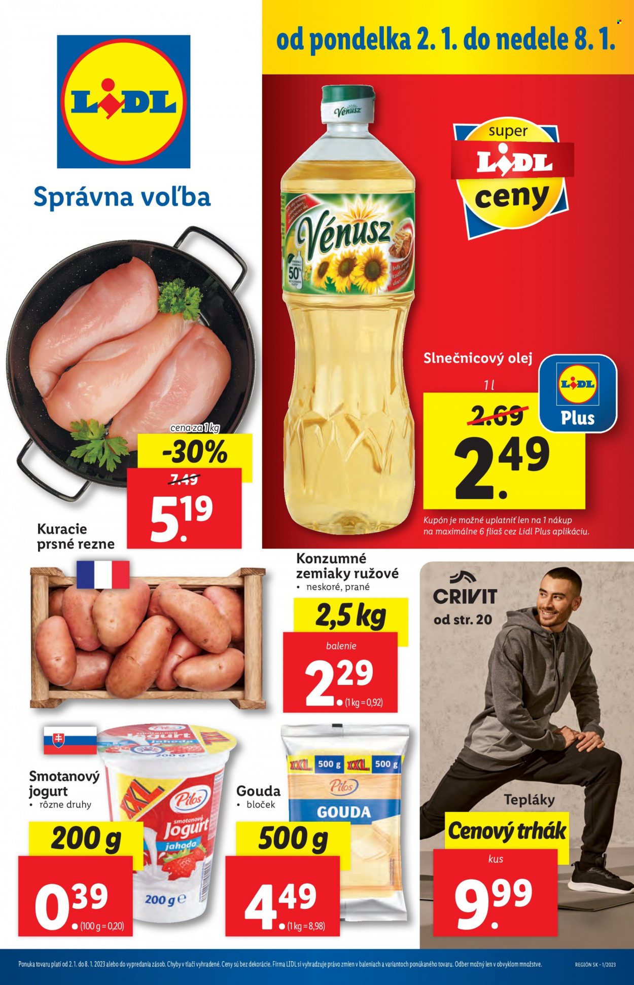 Leták Lidl - 2.1.2023 - 8.1.2023. Strana 1