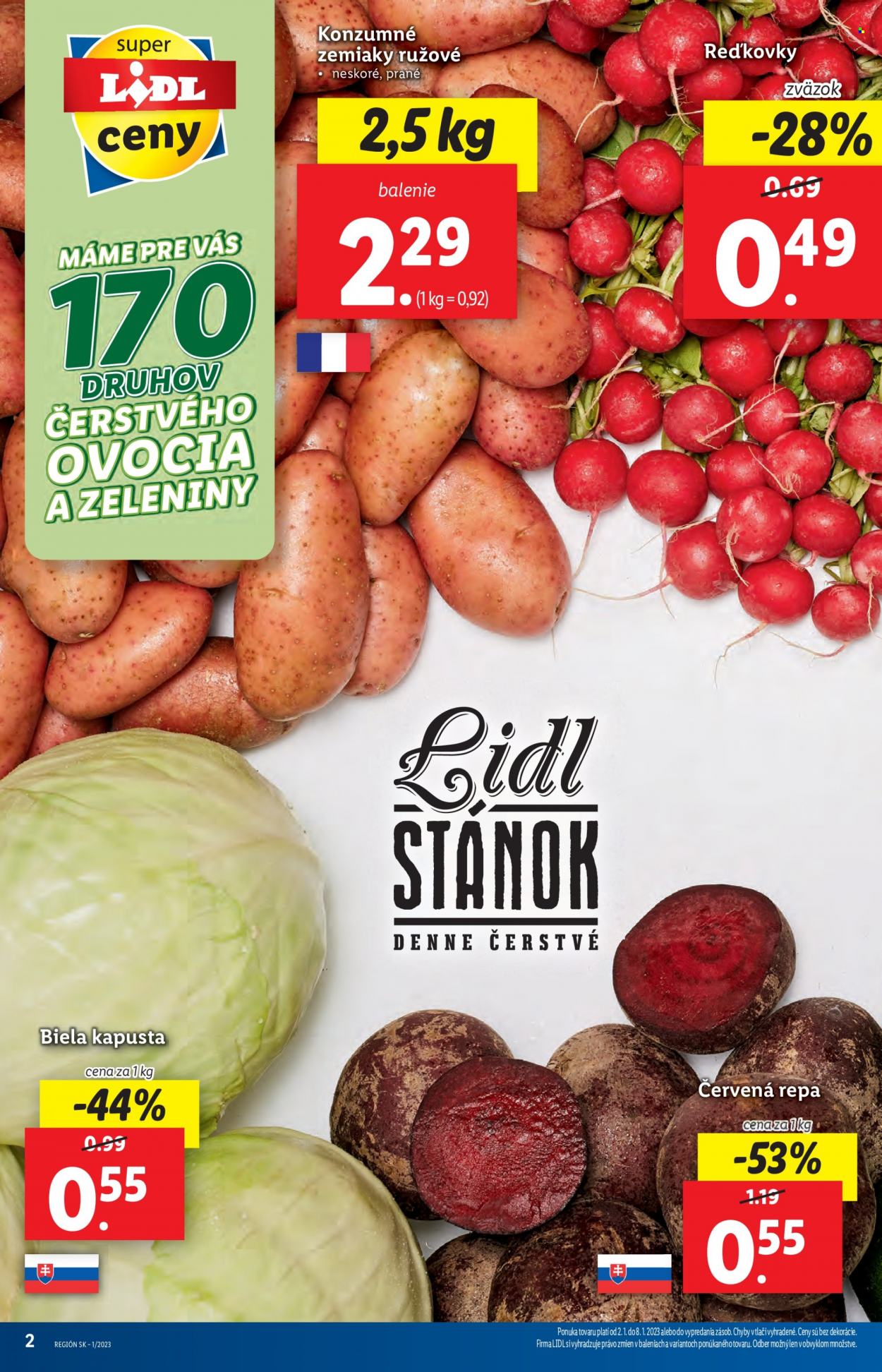 Leták Lidl - 2.1.2023 - 8.1.2023. Strana 2