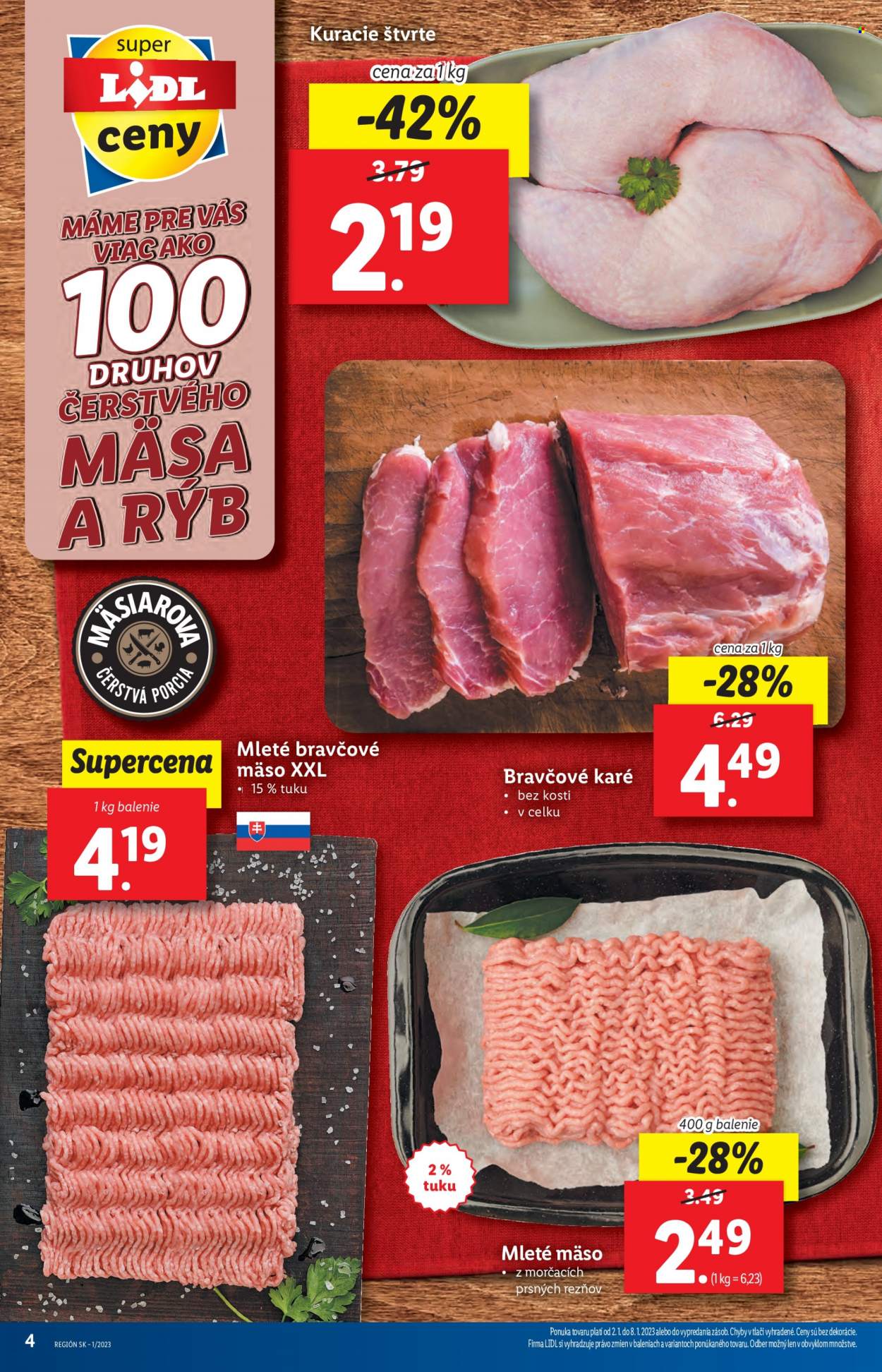 Leták Lidl - 2.1.2023 - 8.1.2023. Strana 4