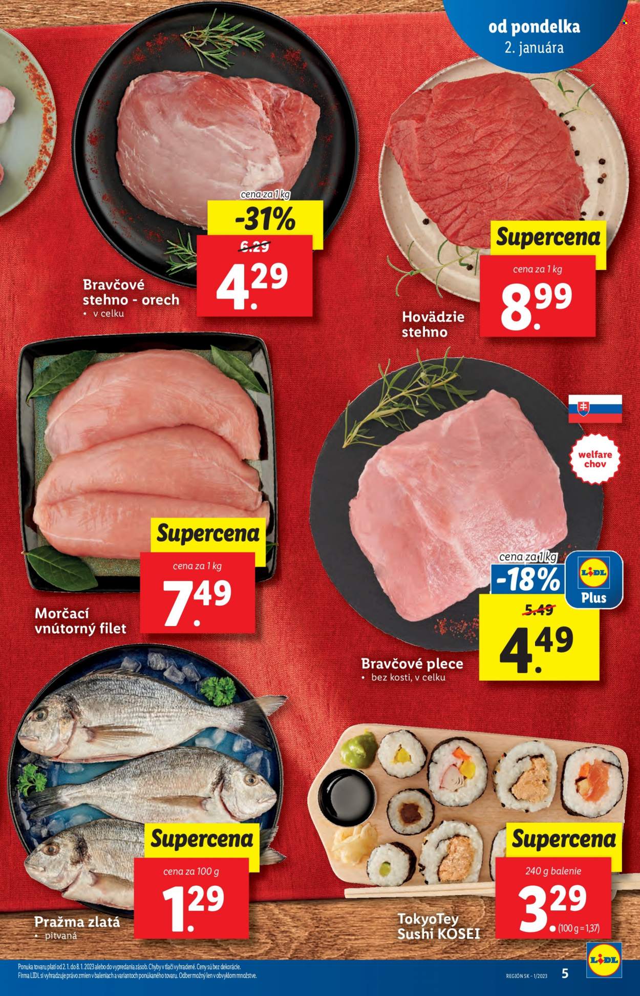 Leták Lidl - 2.1.2023 - 8.1.2023. Strana 5