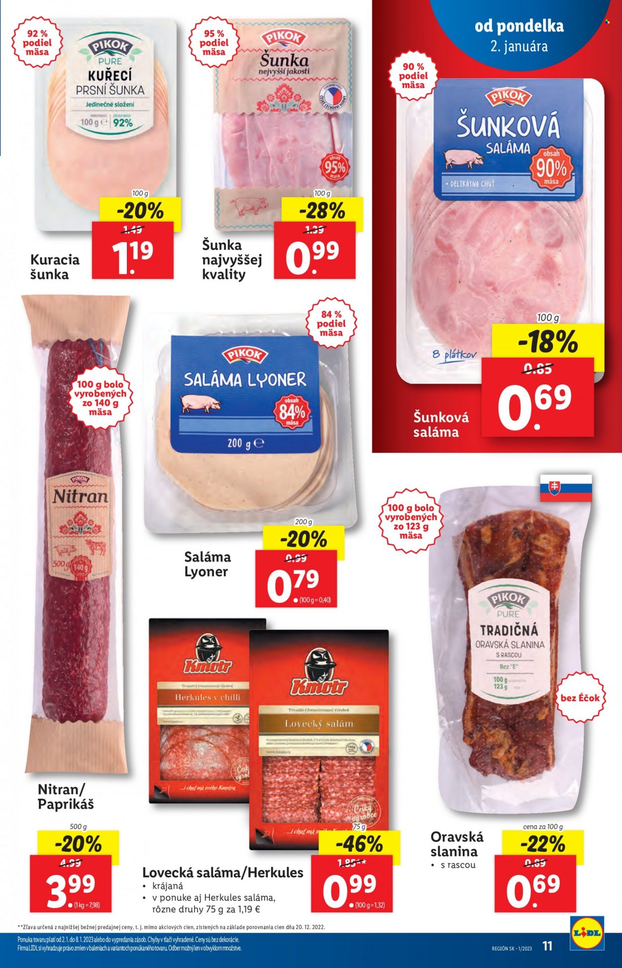 Leták Lidl - 2.1.2023 - 8.1.2023. Strana 11