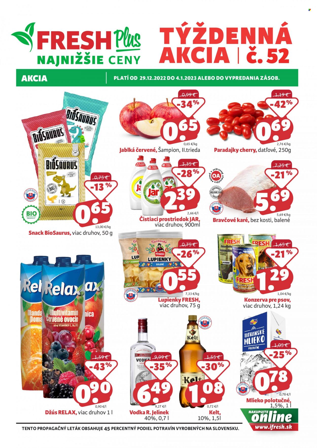 Leták FRESH - 29.12.2022 - 4.1.2023. Strana 1