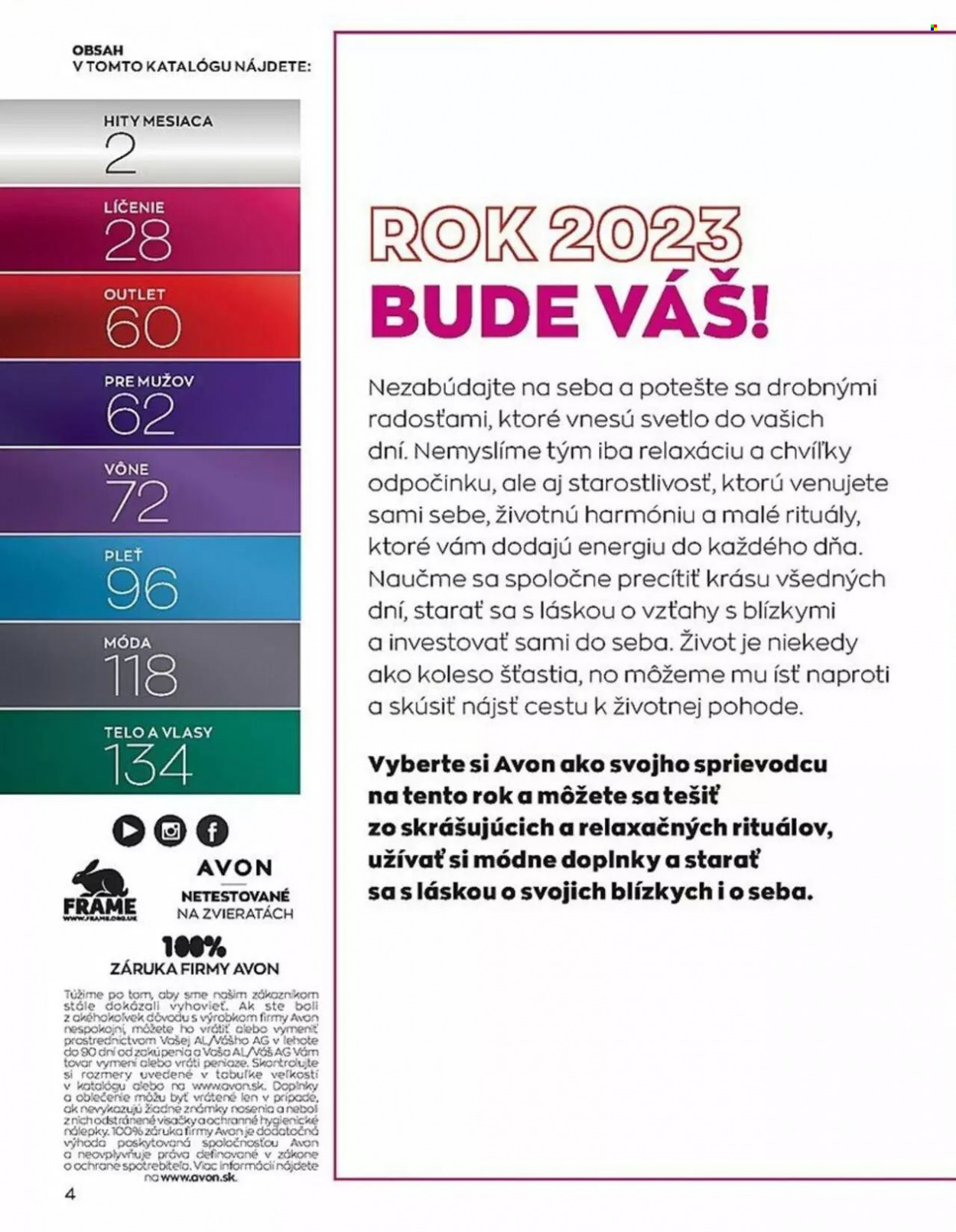Leták Avon - 1.1.2023 - 31.1.2023. Strana 4