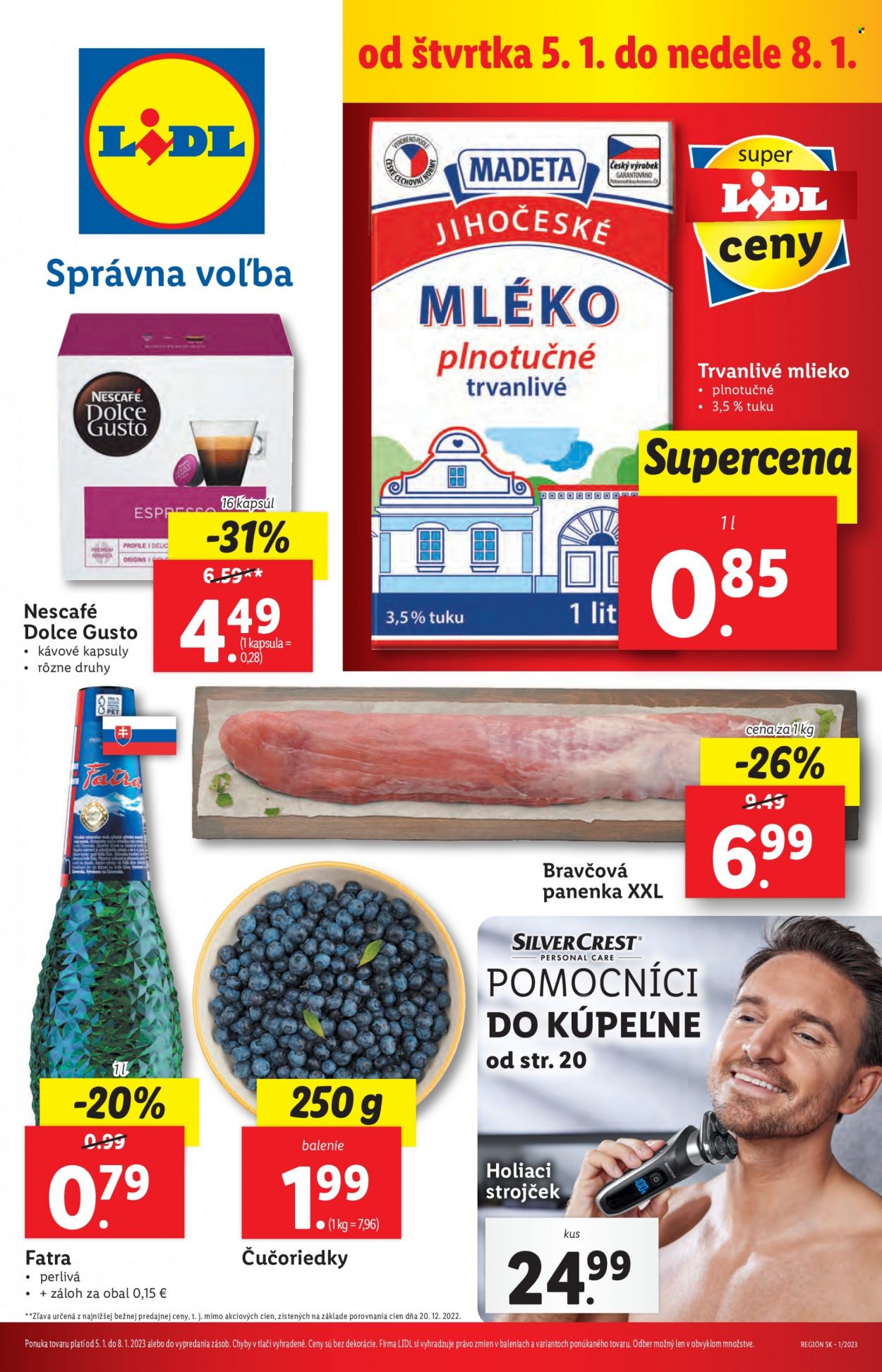 Leták Lidl - 5.1.2023 - 8.1.2023. Strana 1