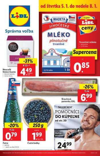 Leták Lidl - 5.1.2023 - 8.1.2023.