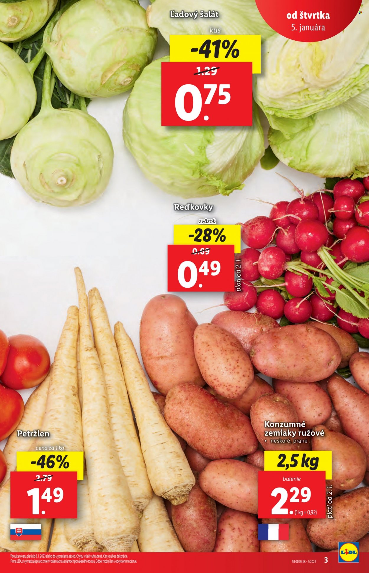 Leták Lidl - 5.1.2023 - 8.1.2023. Strana 3