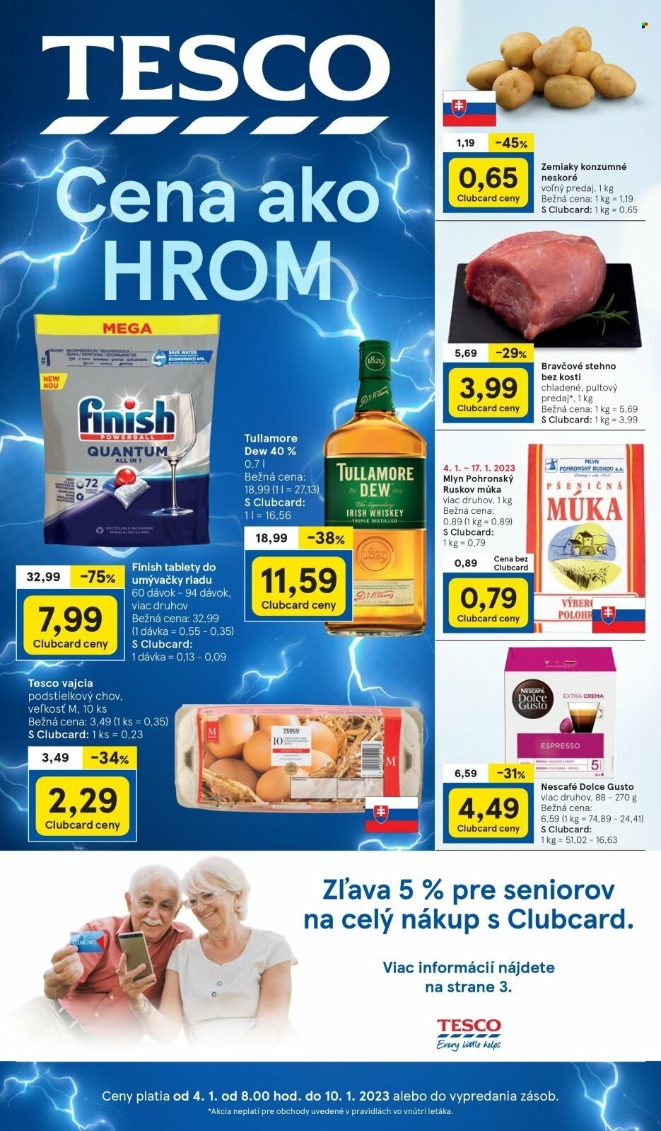 Leták TESCO - 4.1.2023 - 10.1.2023. Strana 1