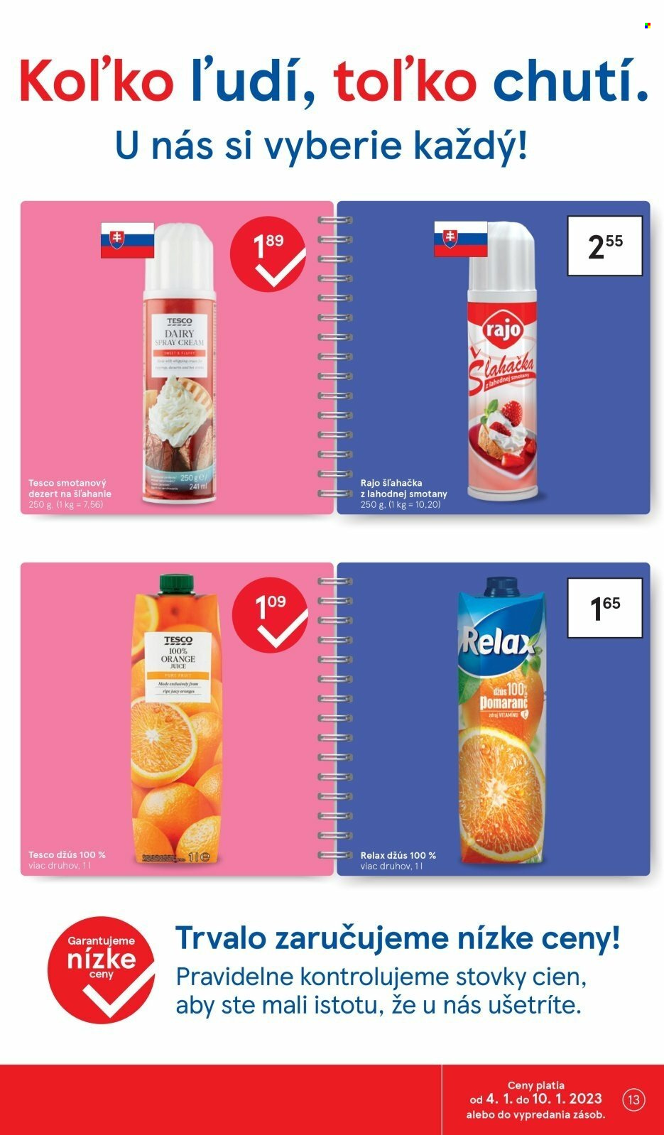 Leták TESCO - 4.1.2023 - 10.1.2023. Strana 13