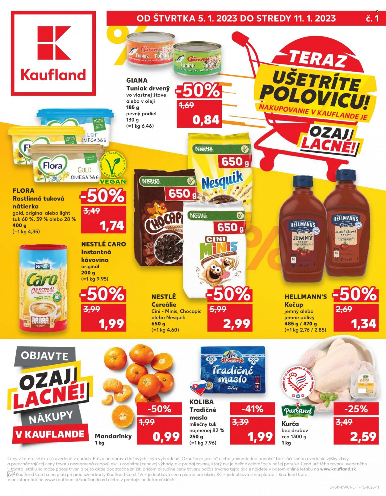 Leták Kaufland - 5.1.2023 - 11.1.2023. Strana 1