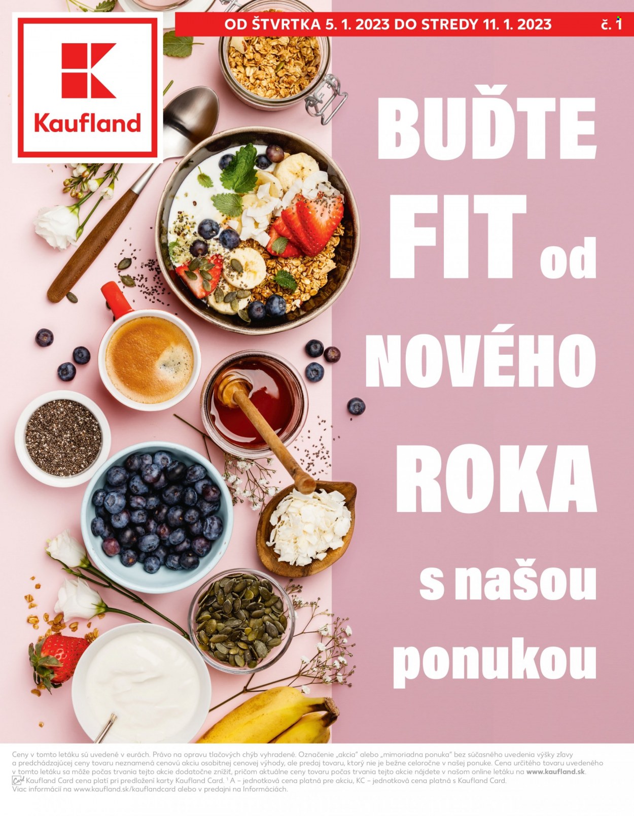 Leták Kaufland - 5.1.2023 - 11.1.2023. Strana 1