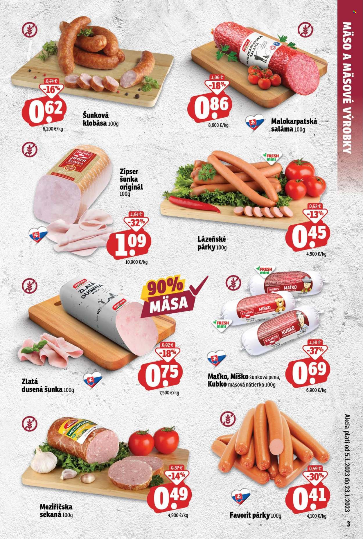 Leták FRESH - 5.1.2023 - 23.1.2023. Strana 3