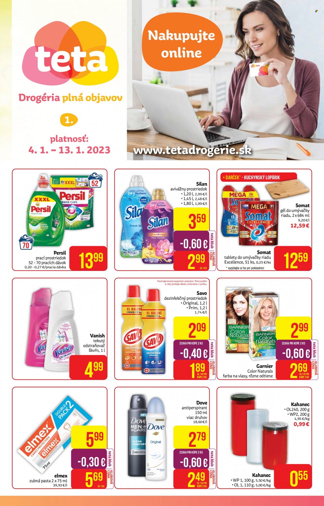 Leták Teta drogerie - 4.1.2023 - 13.1.2023. Strana 1