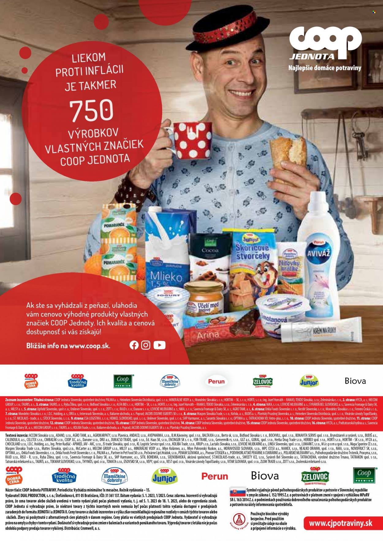 Leták COOP Jednota - 5.1.2023 - 18.1.2023. Strana 15