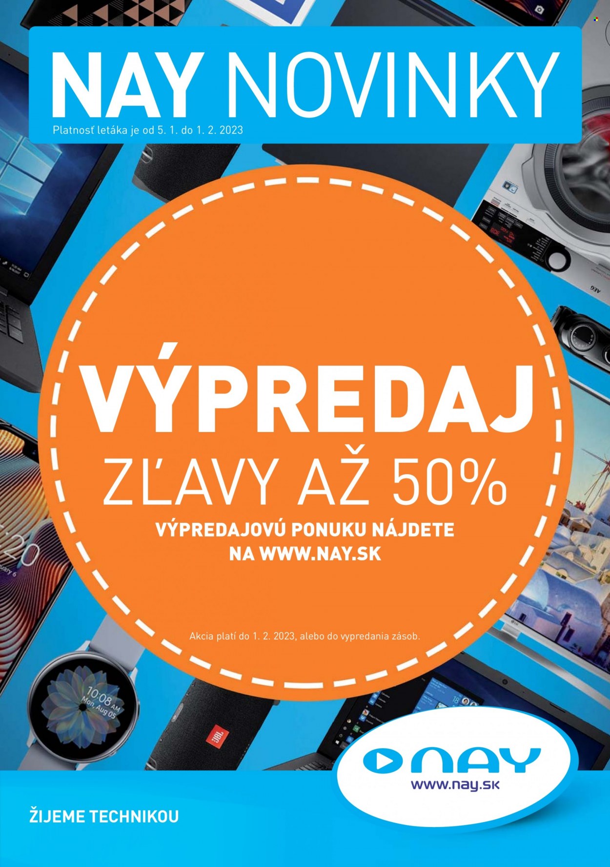 Leták NAY Elektrodom - 5.1.2023 - 1.2.2023. Strana 1