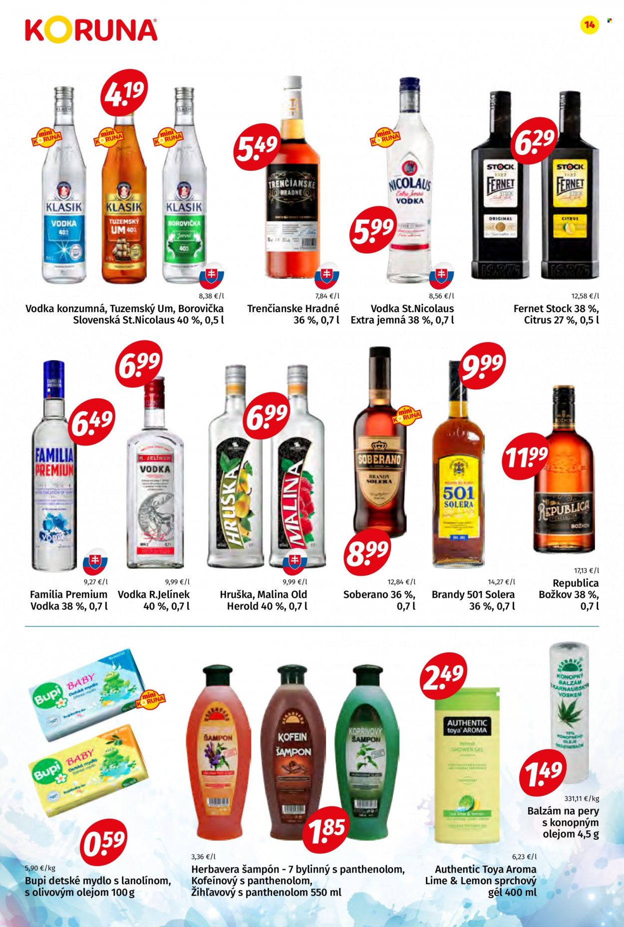 Leták Potraviny KORUNA - 7.1.2023 - 18.1.2023. Strana 14