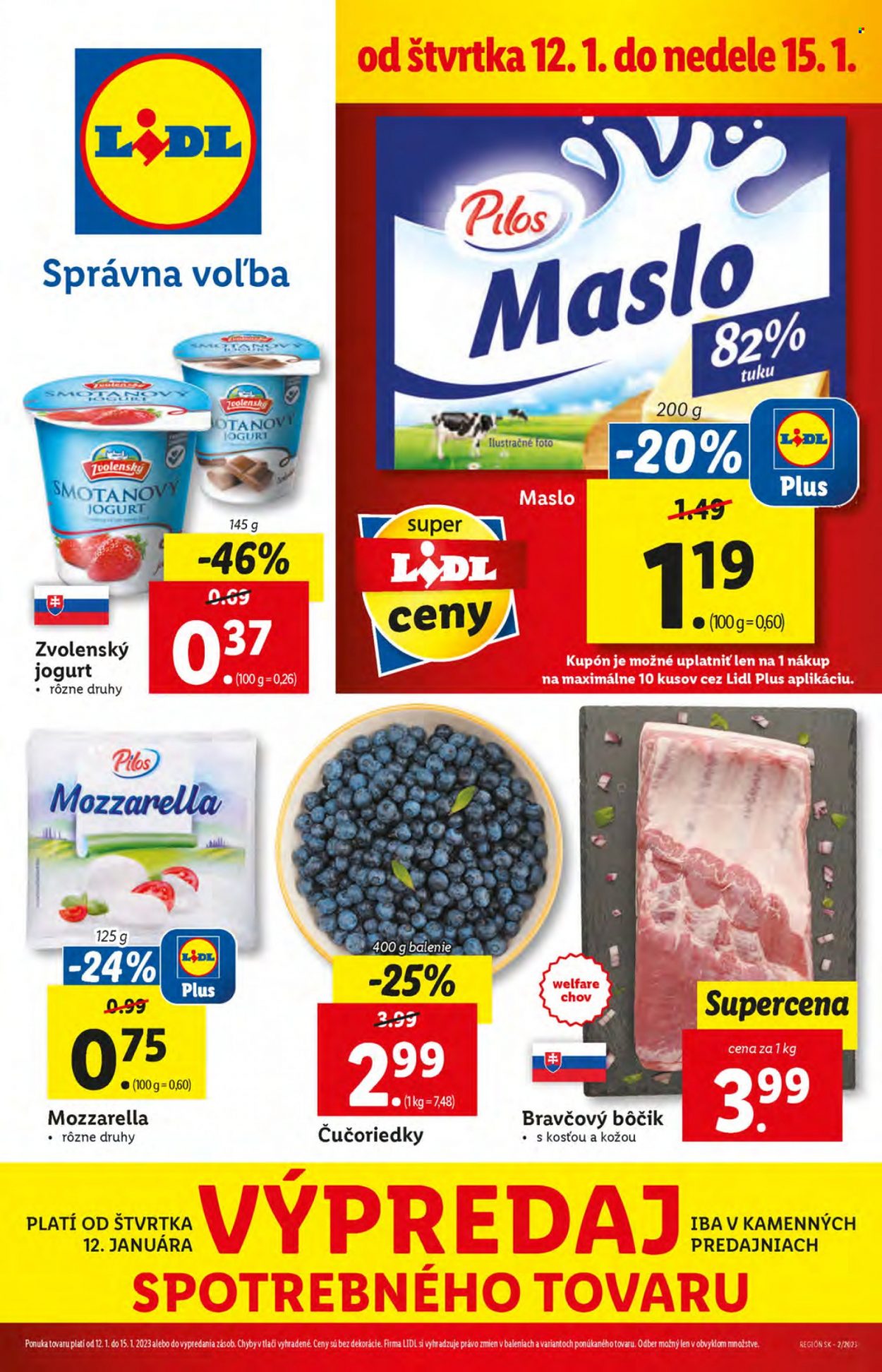 Leták Lidl - 12.1.2023 - 15.1.2023. Strana 1