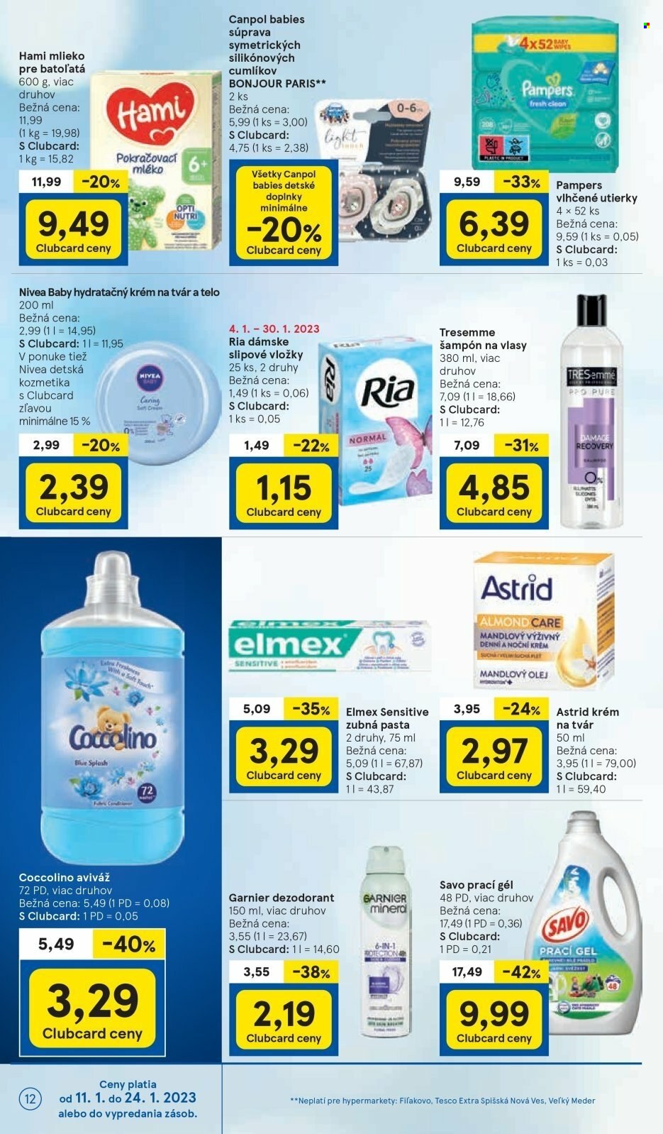 Leták TESCO - 11.1.2023 - 17.1.2023. Strana 12