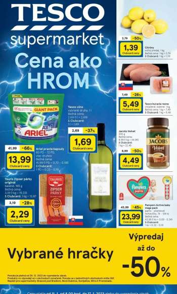 Leták TESCO supermarket - 11.1.2023 - 17.1.2023.