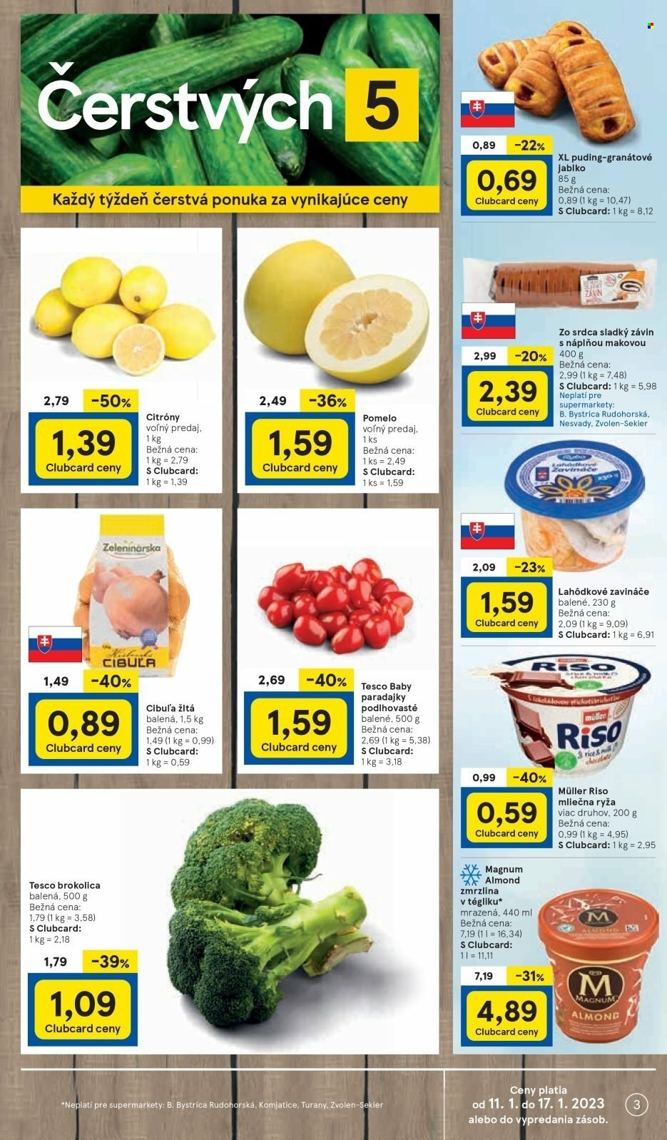 Leták TESCO supermarket - 11.1.2023 - 17.1.2023. Strana 3