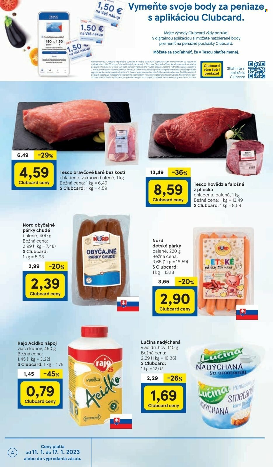 Leták TESCO supermarket - 11.1.2023 - 17.1.2023. Strana 4