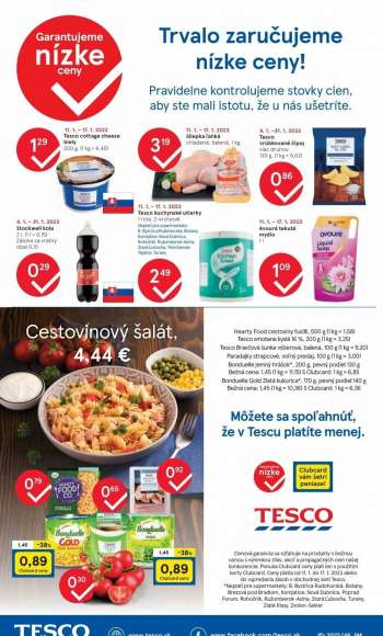 Leták TESCO supermarket - 11.1.2023 - 17.1.2023.