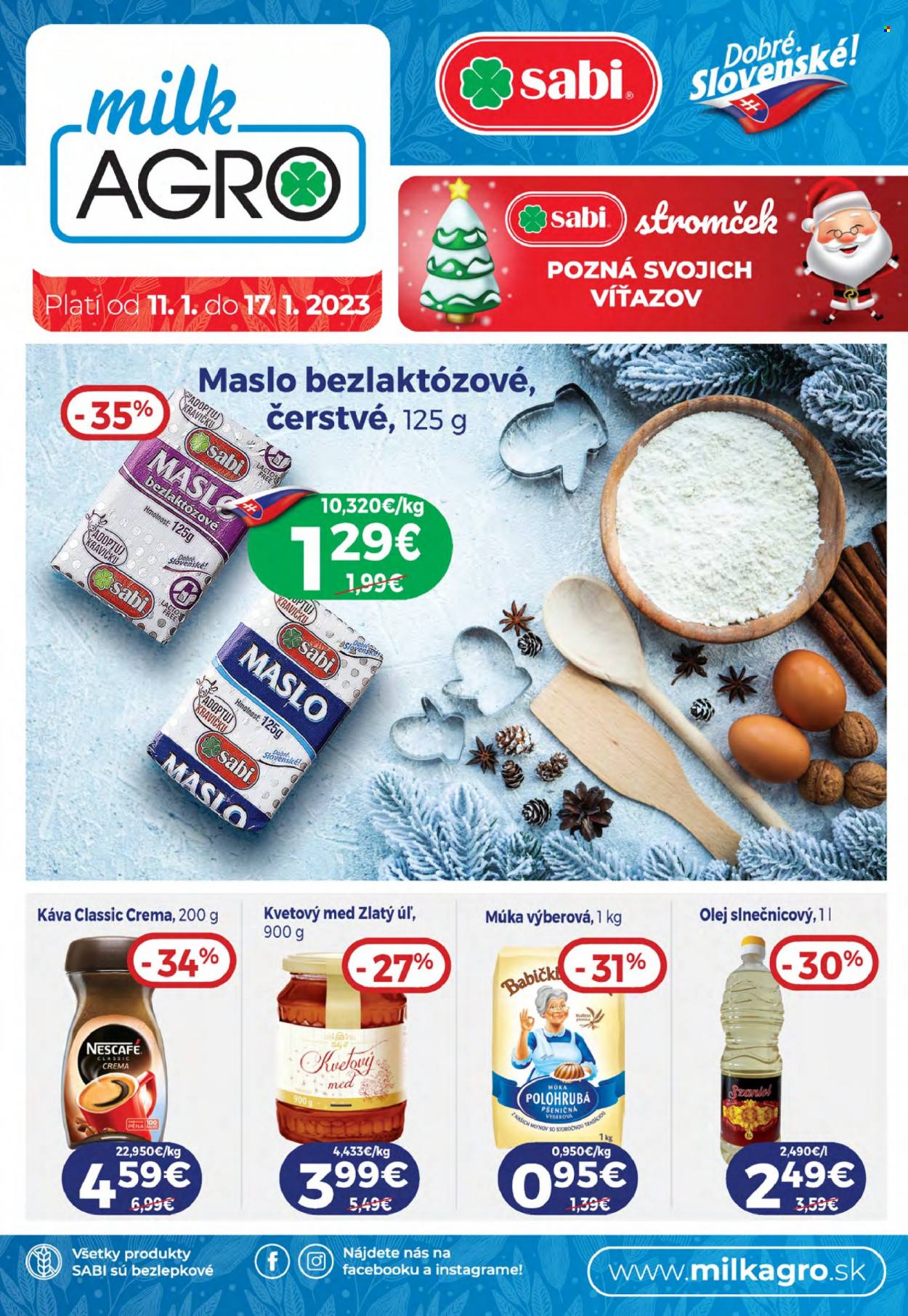 Leták Milk AGRO - 11.1.2023 - 17.1.2023. Strana 1