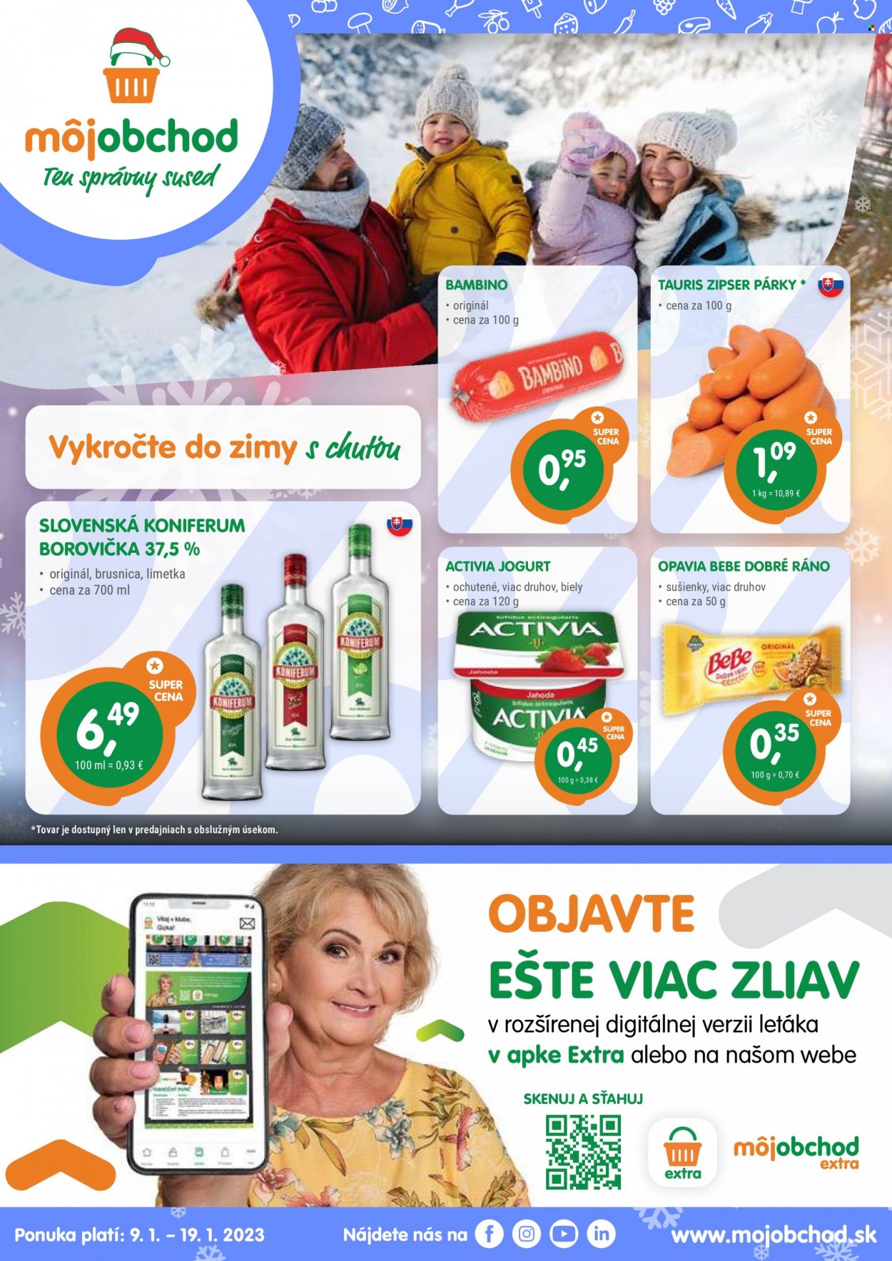 Leták Môj obchod - 9.1.2023 - 19.1.2023. Strana 1