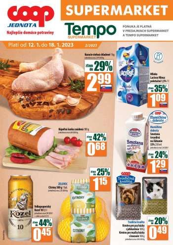 Leták COOP Jednota - 12.1.2023 - 18.1.2023.
