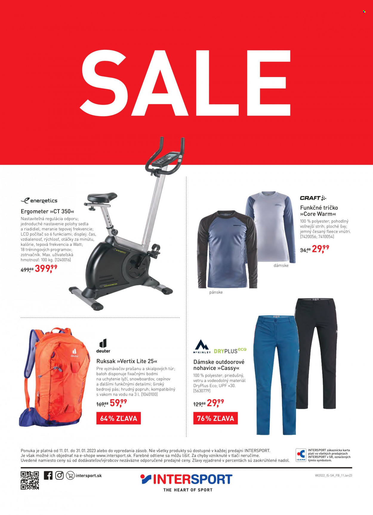 Leták Intersport - 11.1.2023 - 31.1.2023. Strana 8