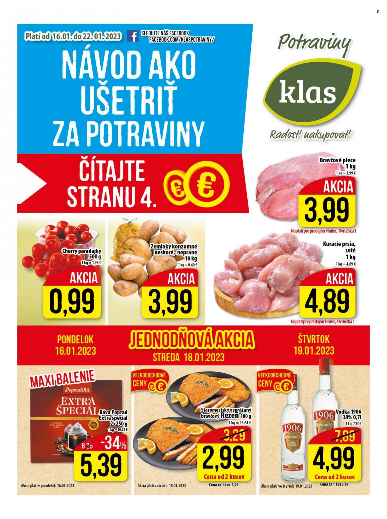 Leták Klas - 16.1.2023 - 22.1.2023. Strana 1