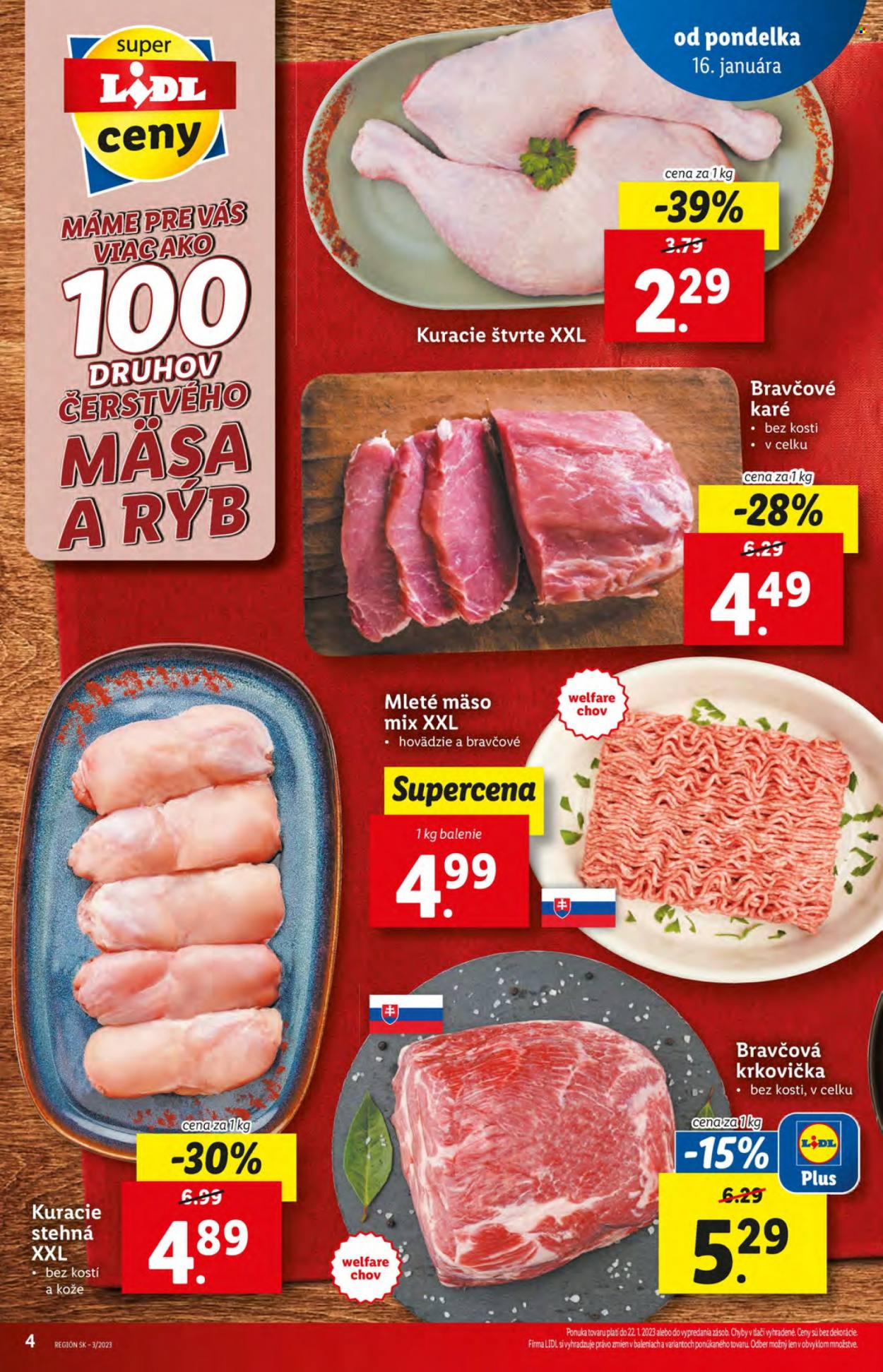 Leták Lidl - 19.1.2023 - 22.1.2023. Strana 4