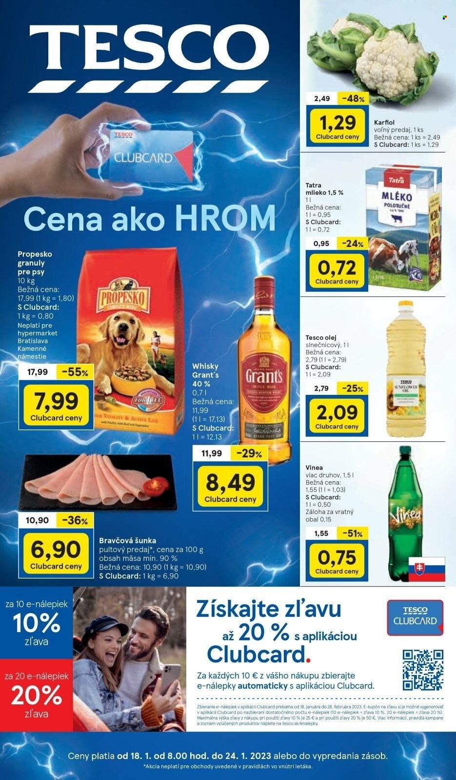 Leták TESCO - 18.1.2023 - 24.1.2023. Strana 1