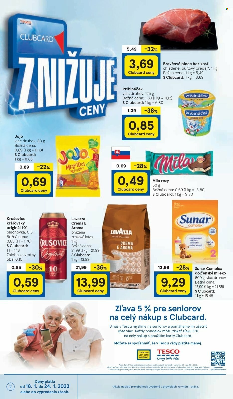 Leták TESCO - 18.1.2023 - 24.1.2023. Strana 2