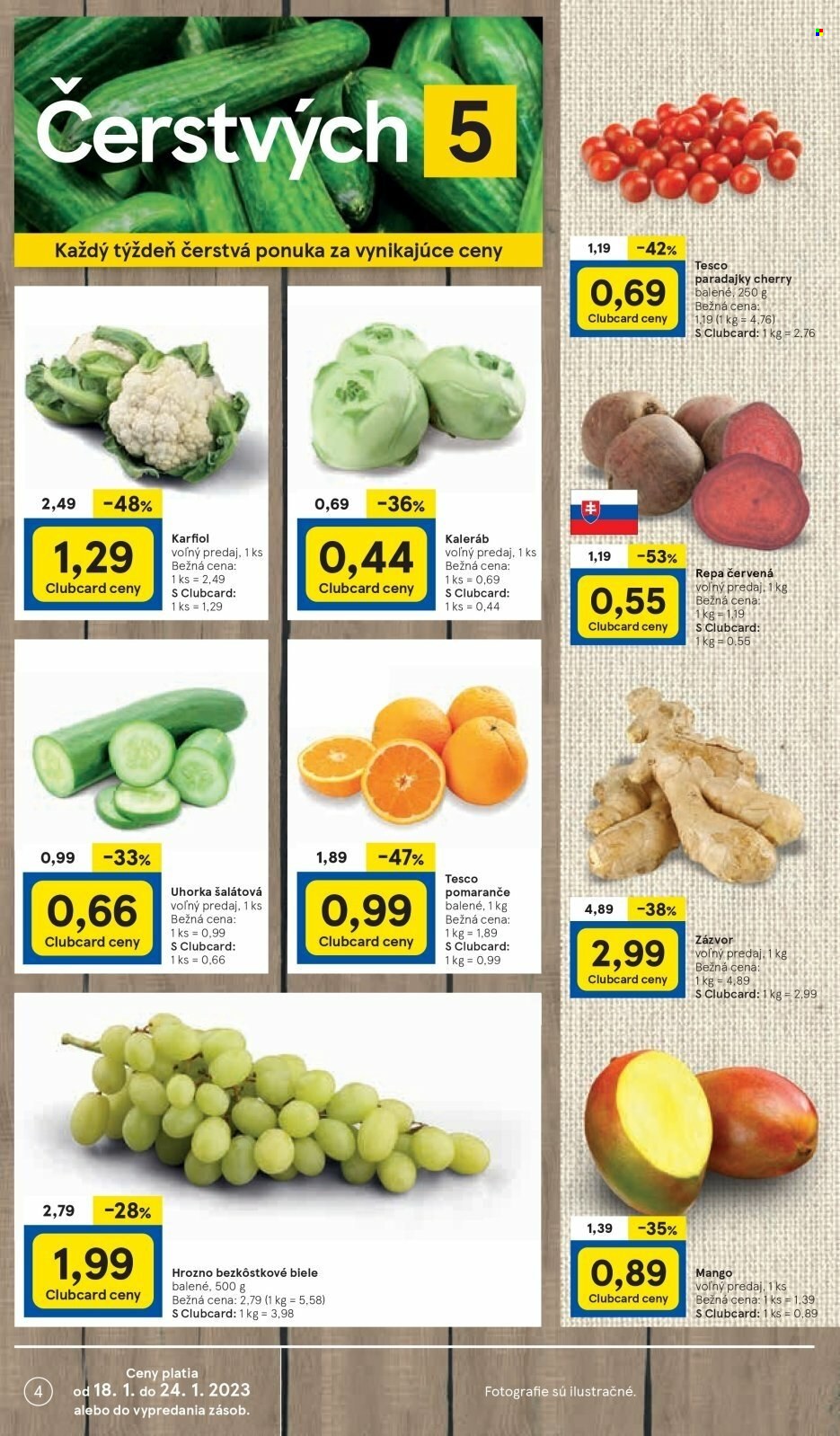 Leták TESCO - 18.1.2023 - 24.1.2023. Strana 4