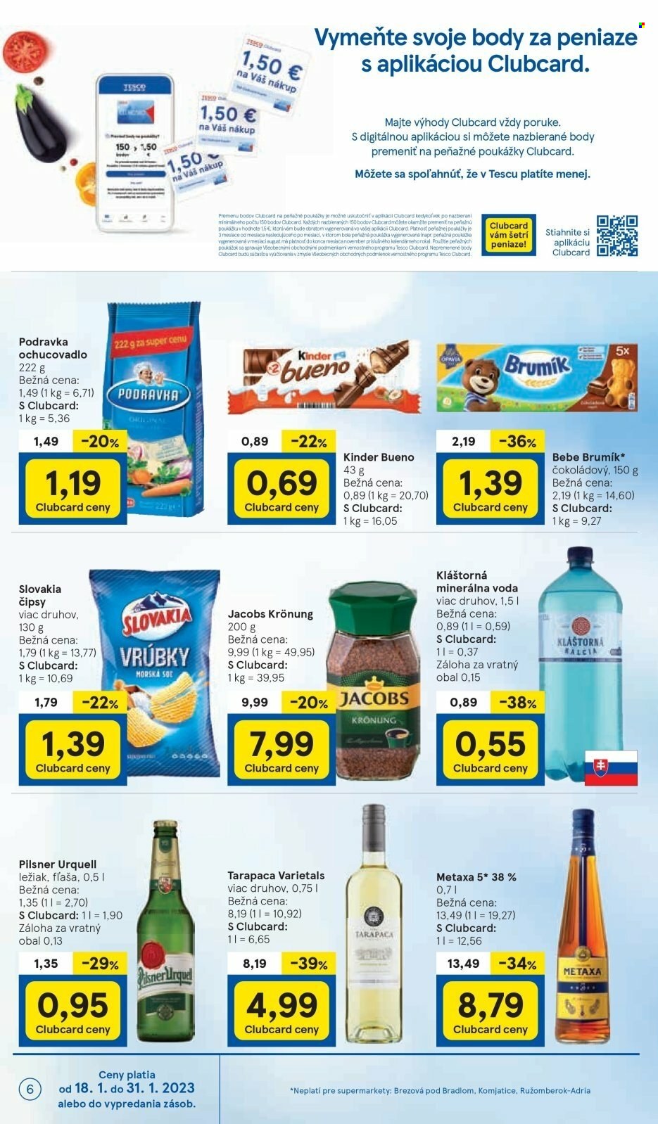 Leták TESCO supermarket - 18.1.2023 - 24.1.2023. Strana 6