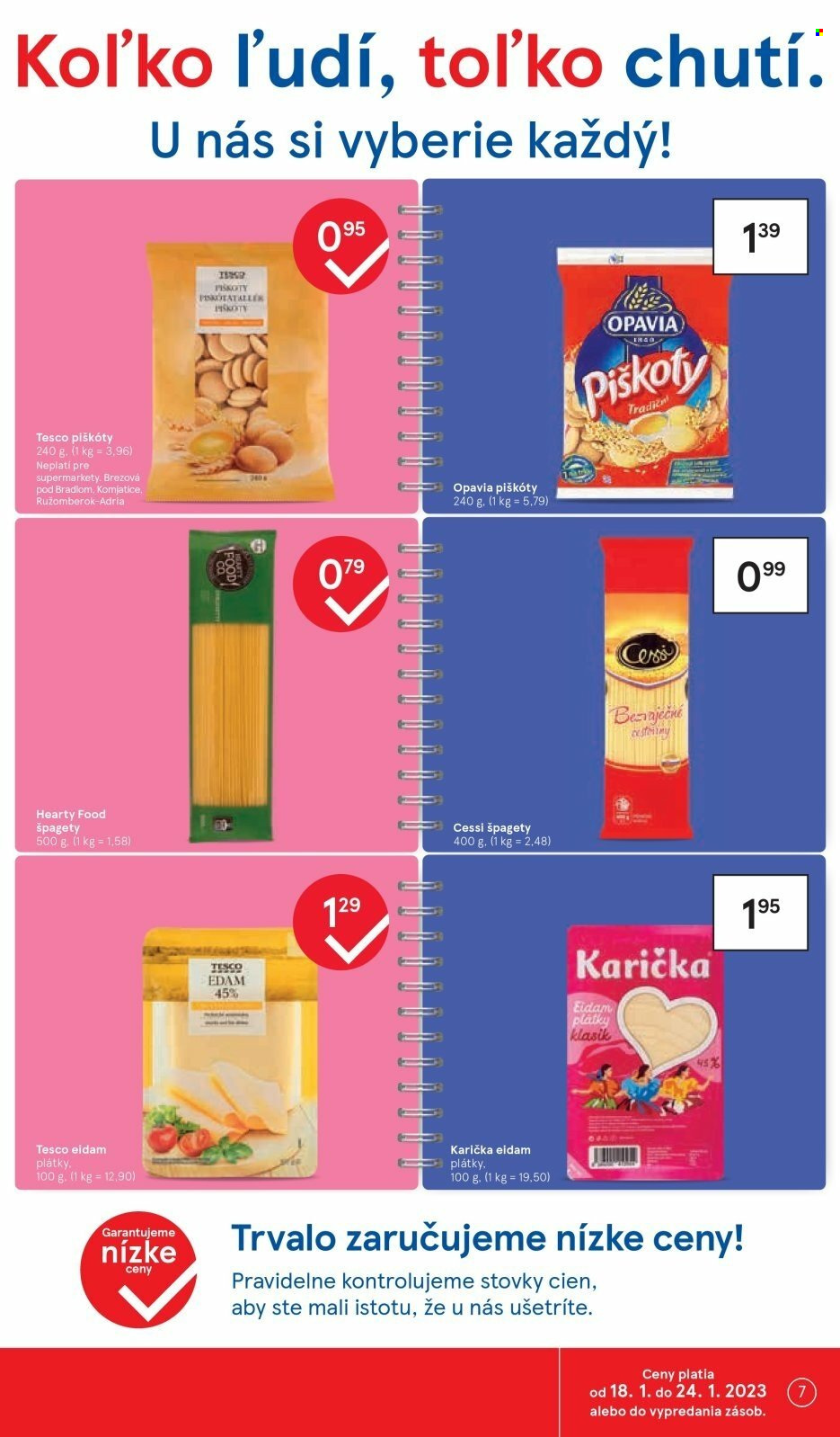 Leták TESCO supermarket - 18.1.2023 - 24.1.2023. Strana 7