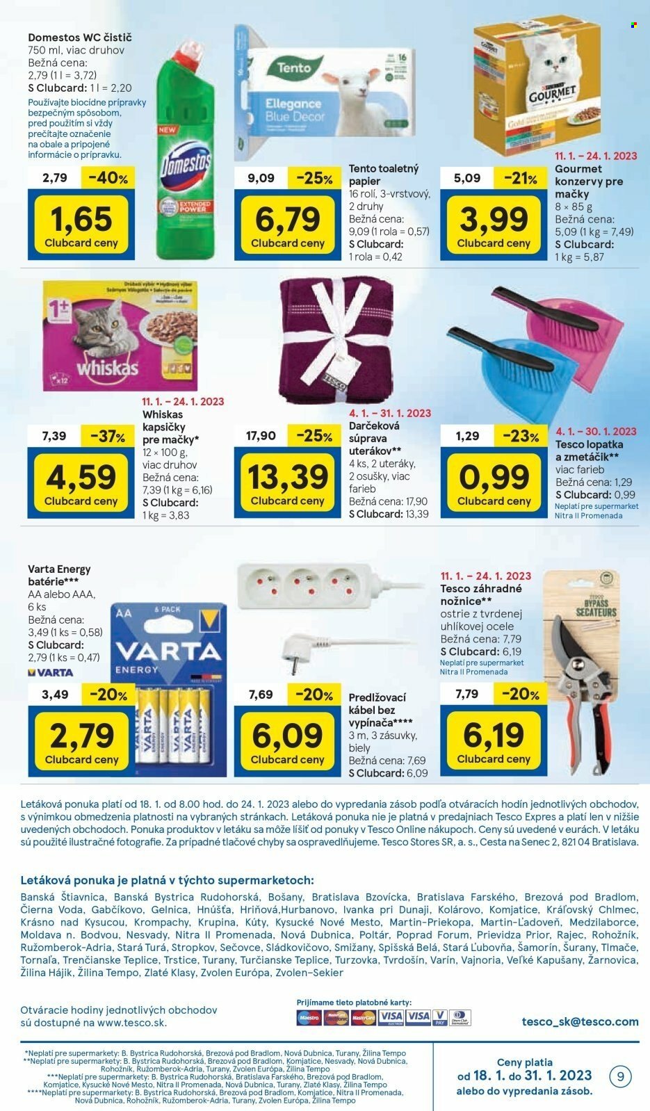 Leták TESCO supermarket - 18.1.2023 - 24.1.2023. Strana 9