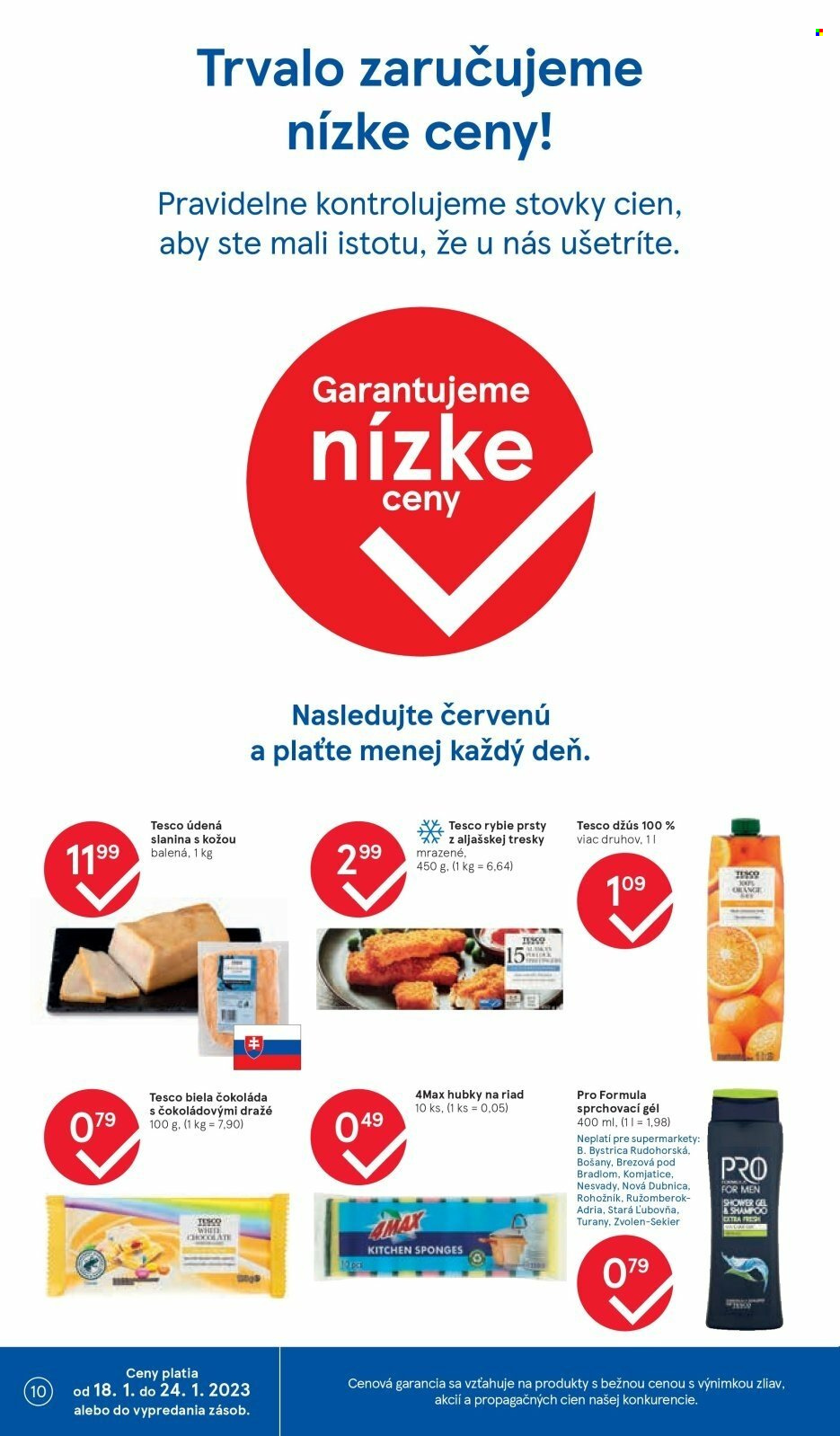 Leták TESCO supermarket - 18.1.2023 - 24.1.2023. Strana 10