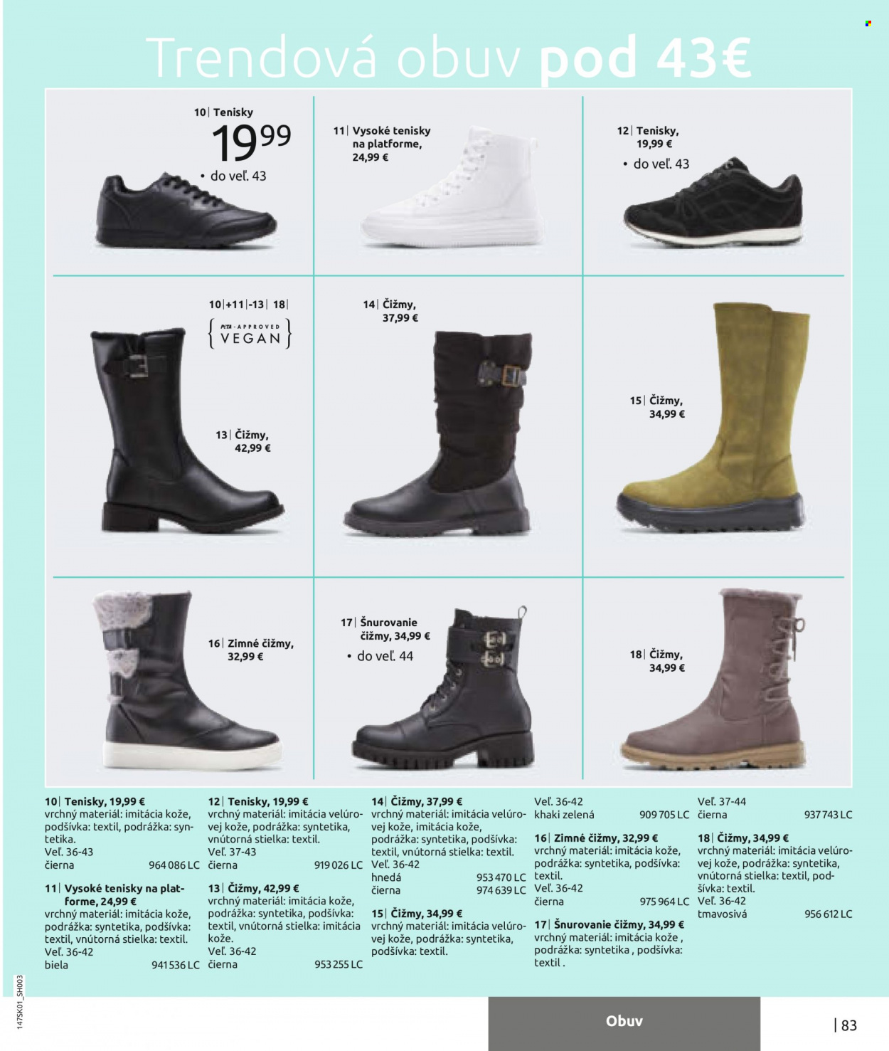 thumbnail - Leták Bonprix - 19.1.2023 - 18.4.2023 - Produkty v akcii - čižmy, tenisky, zimná obuv. Strana 85.