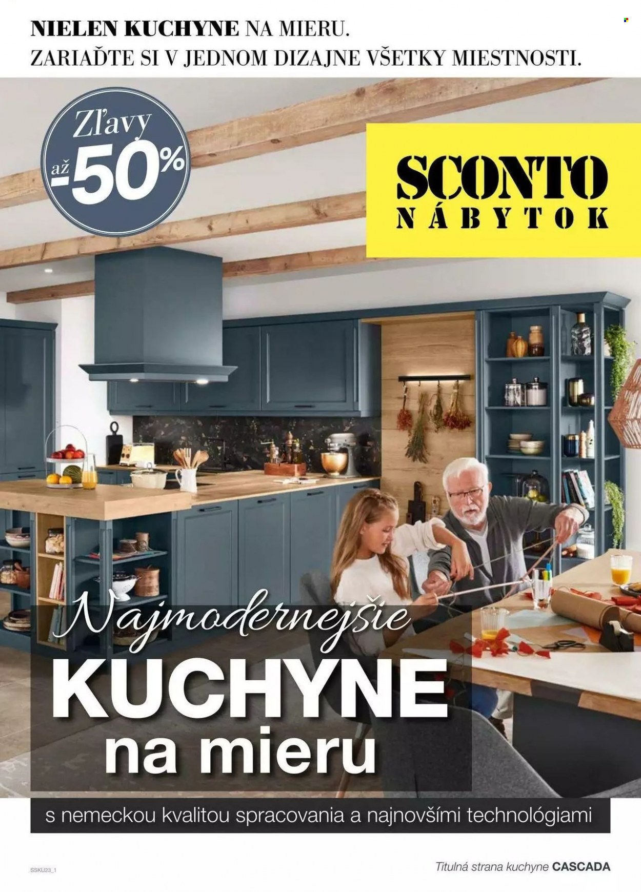 thumbnail - Leták Sconto nábytok - Produkty v akcii - plánovateľná kuchyňa. Strana 1.