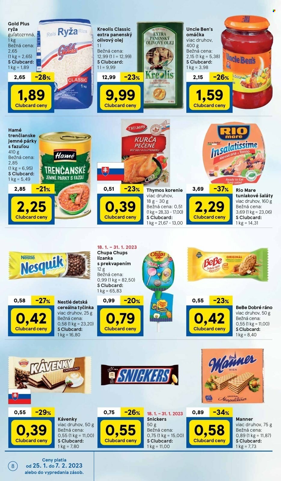Leták TESCO - 25.1.2023 - 31.1.2023. Strana 8