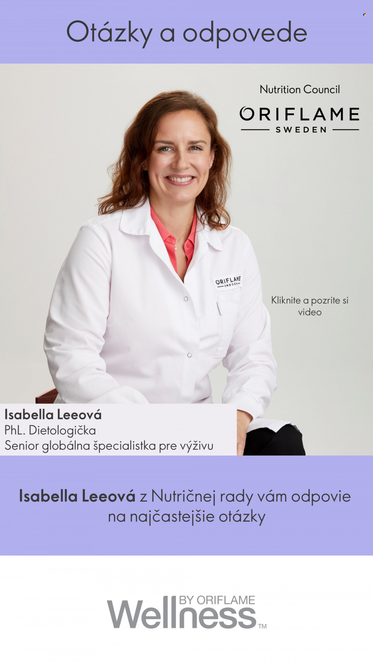 Leták Oriflame. Strana 18
