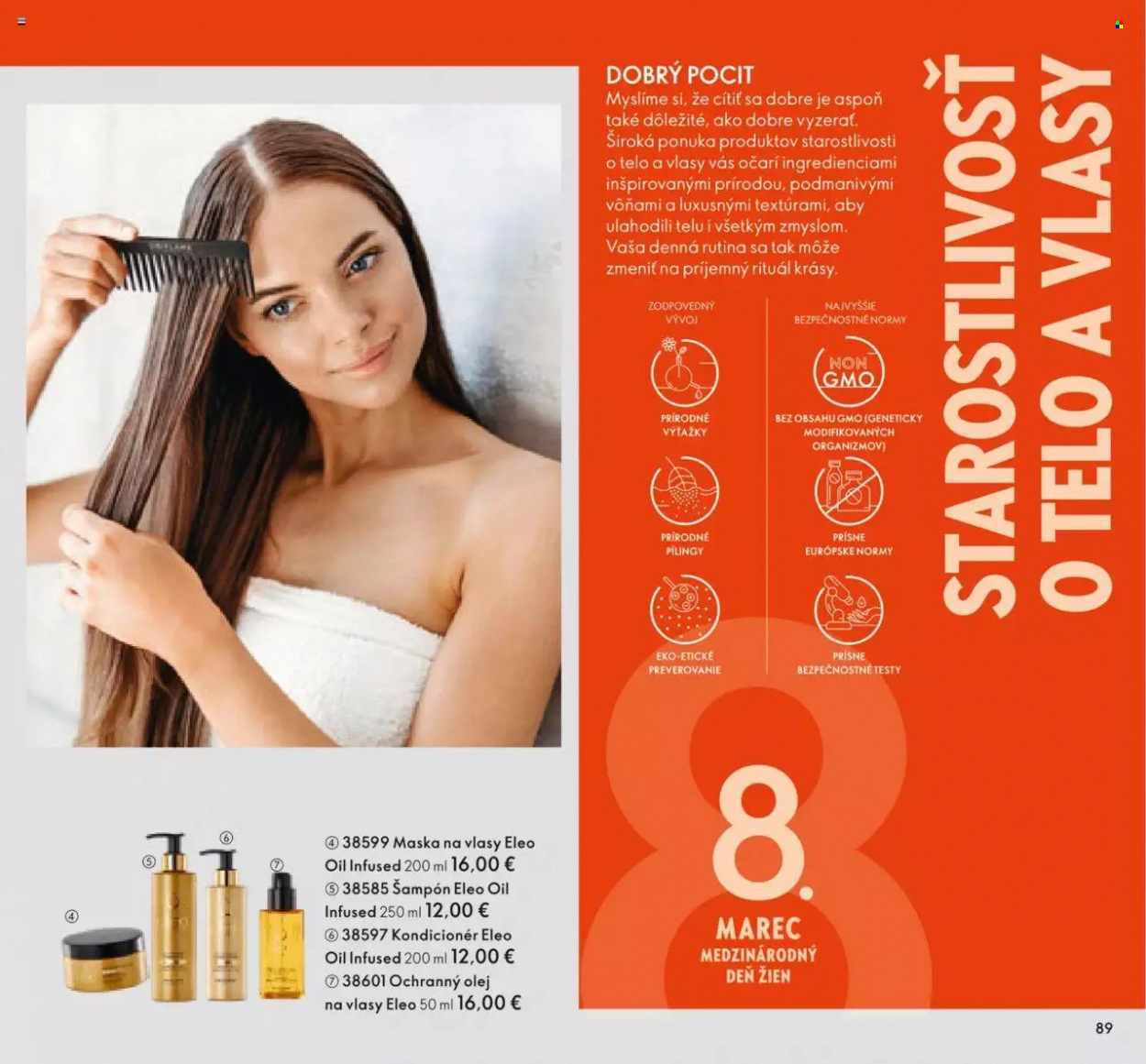 thumbnail - Leták Oriflame - 8.2.2023 - 28.2.2023 - Produkty v akcii - šampón, kondicionér, maska na vlasy, olej na vlasy. Strana 89.