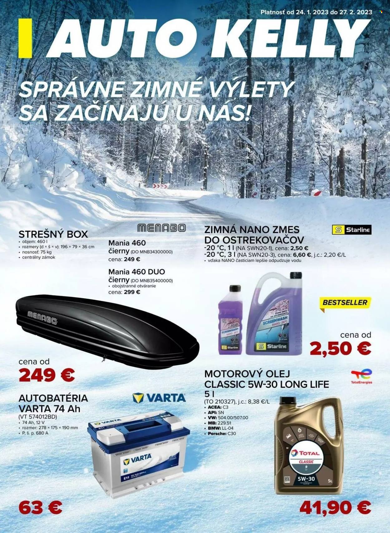 Leták Auto Kelly - 24.1.2023 - 27.2.2023. Strana 1
