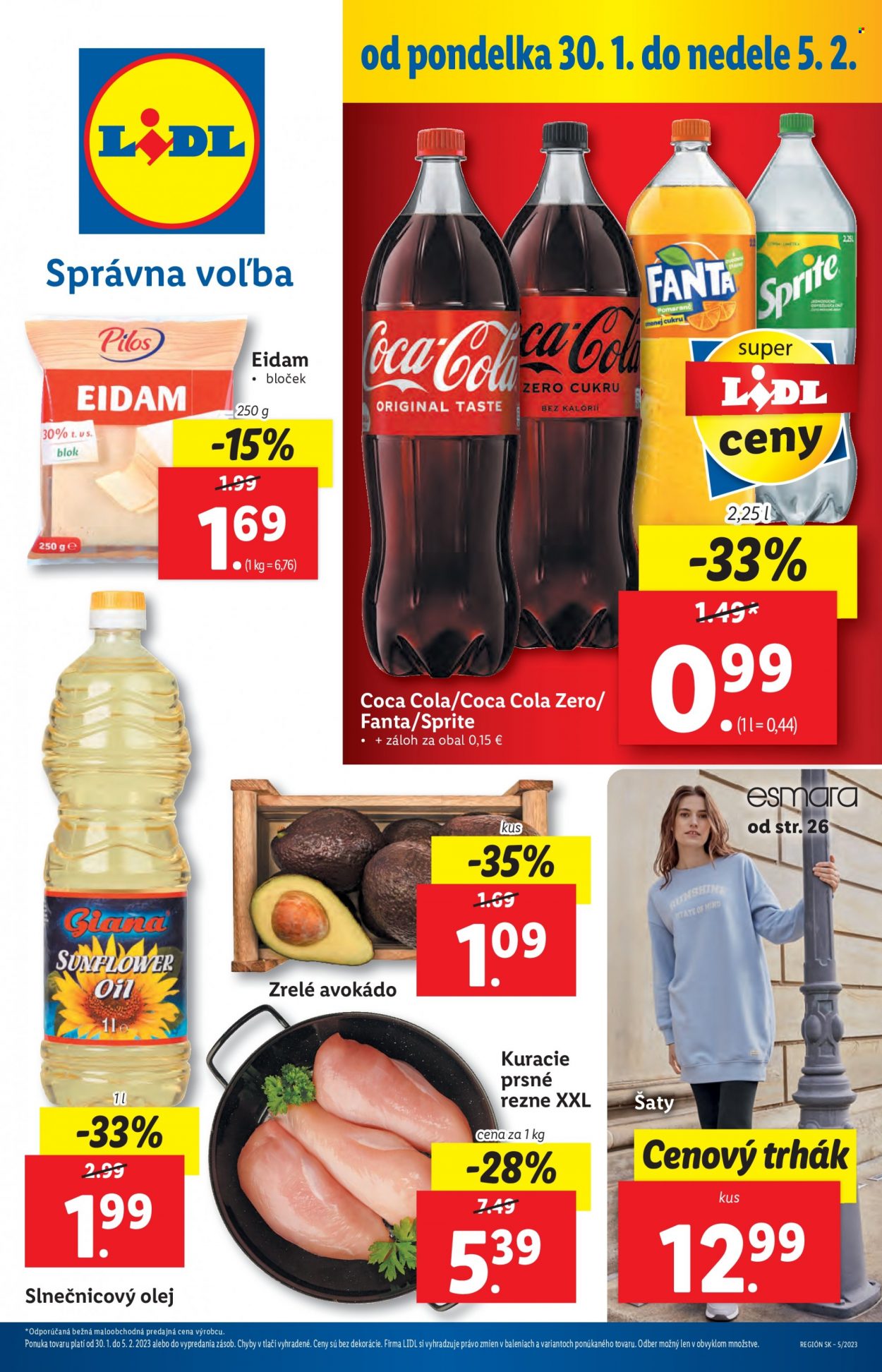 Leták Lidl - 30.1.2023 - 5.2.2023. Strana 1