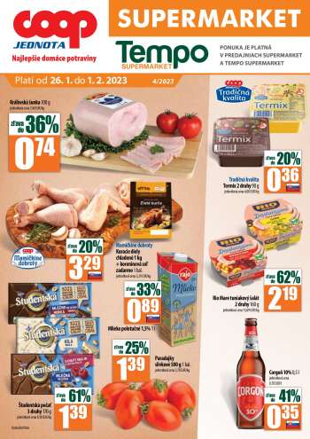 Leták COOP Jednota - 26.1.2023 - 1.2.2023.