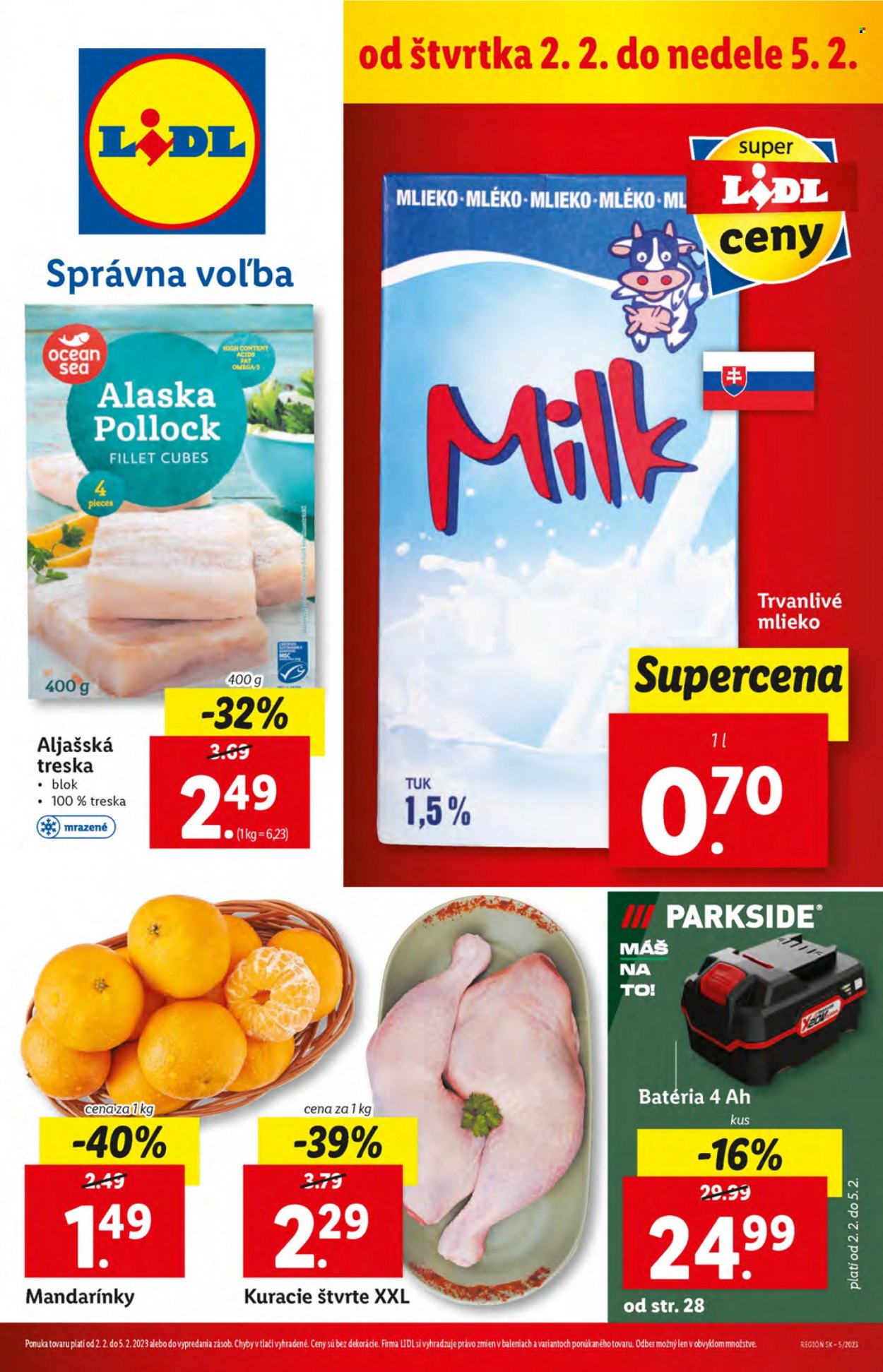 Leták Lidl - 2.2.2023 - 5.2.2023. Strana 1